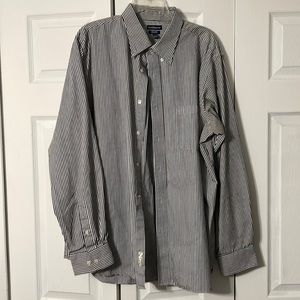 Croft and Barrow black and white striped dress shirt